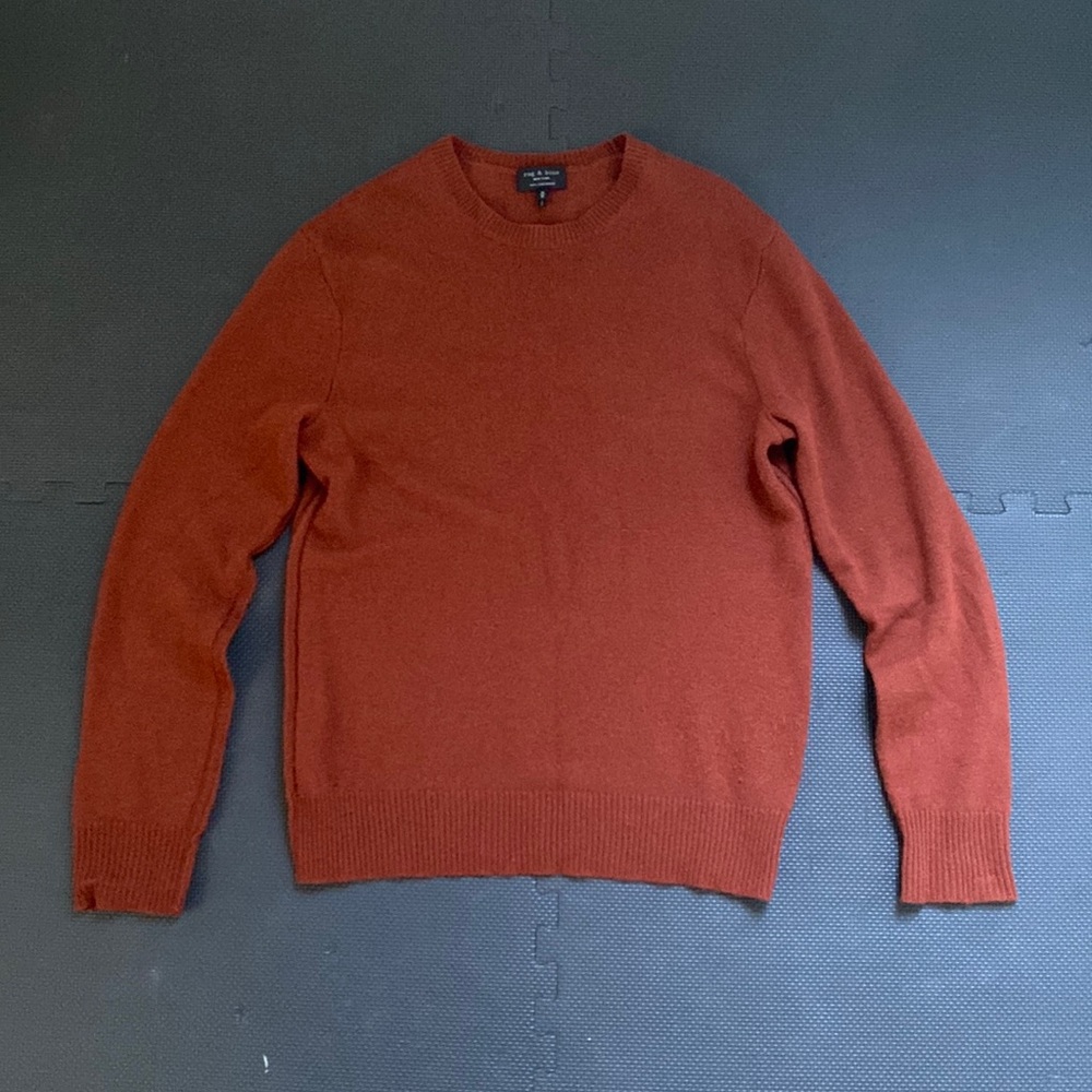 Rag and Bone Rust Red Cashmere Sweater - New Unused